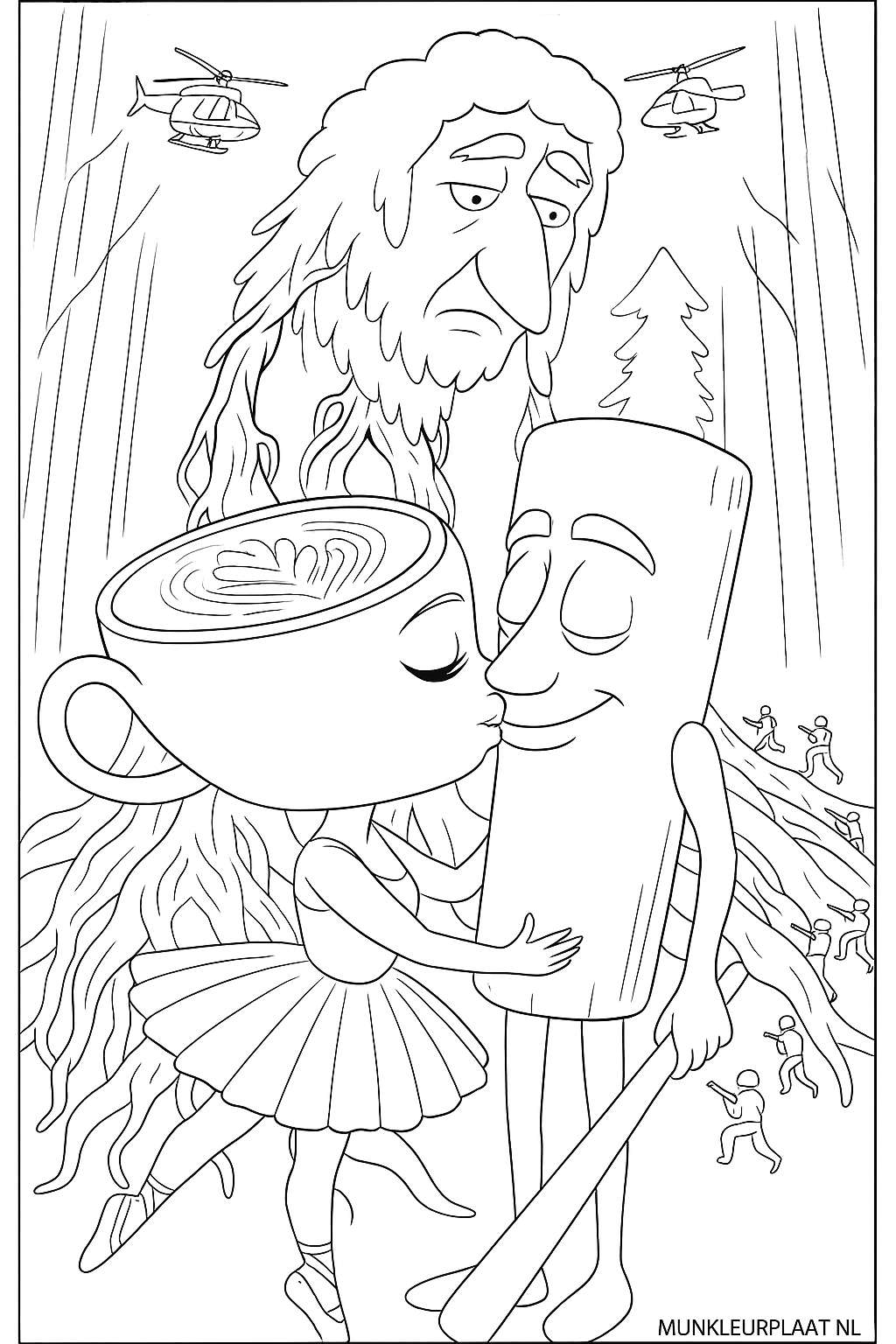 Ballerina Cappuccina Variant 1 coloring page for children
