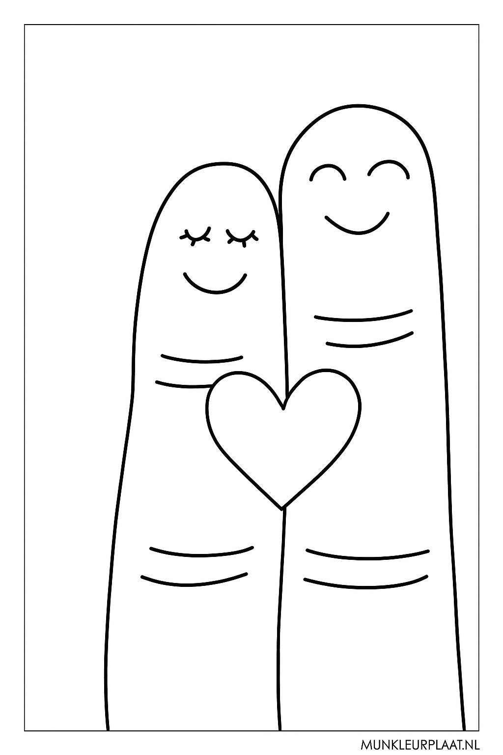 Valentijnsdag Variant 1 coloring page for children