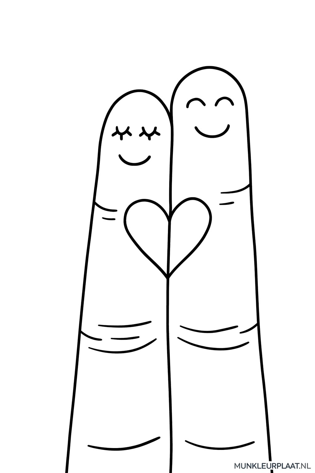 Valentijnsdag Variant 3 coloring page for children