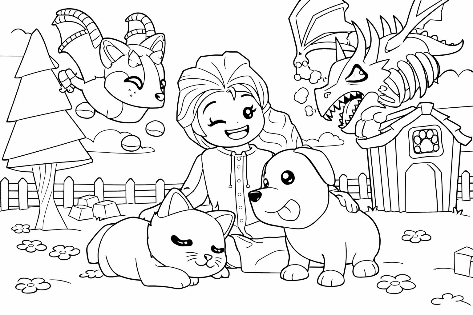 Coloriage Adopt Me! Roblox dessin au trait