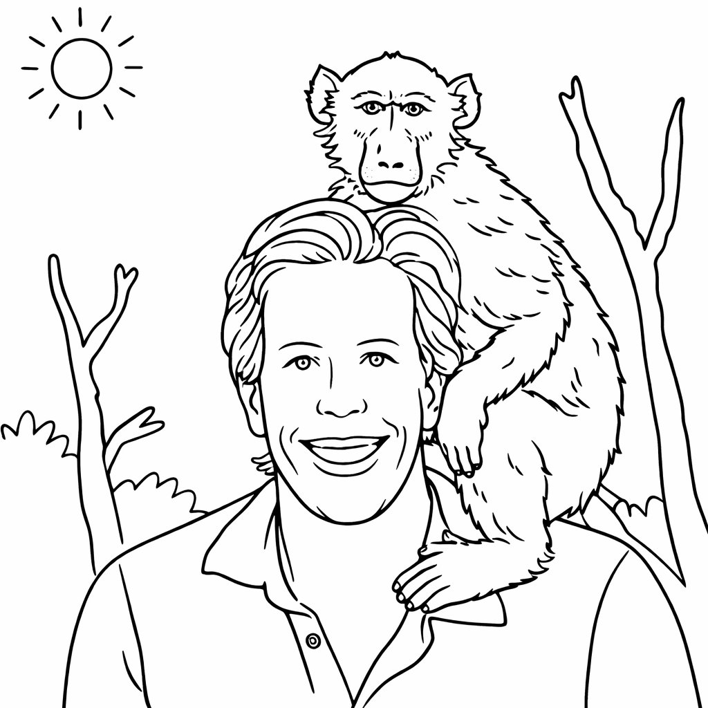 freek vonk coloring page line art