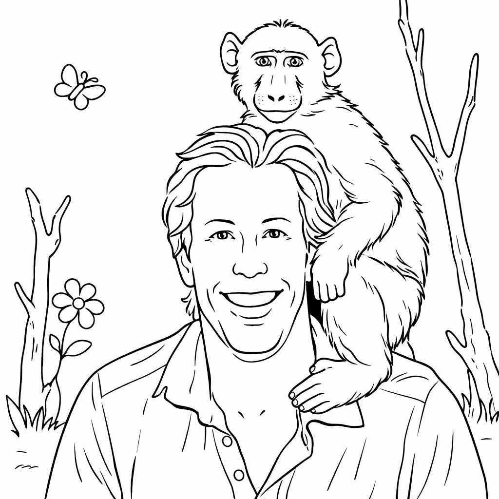 freek vonk coloring page line art