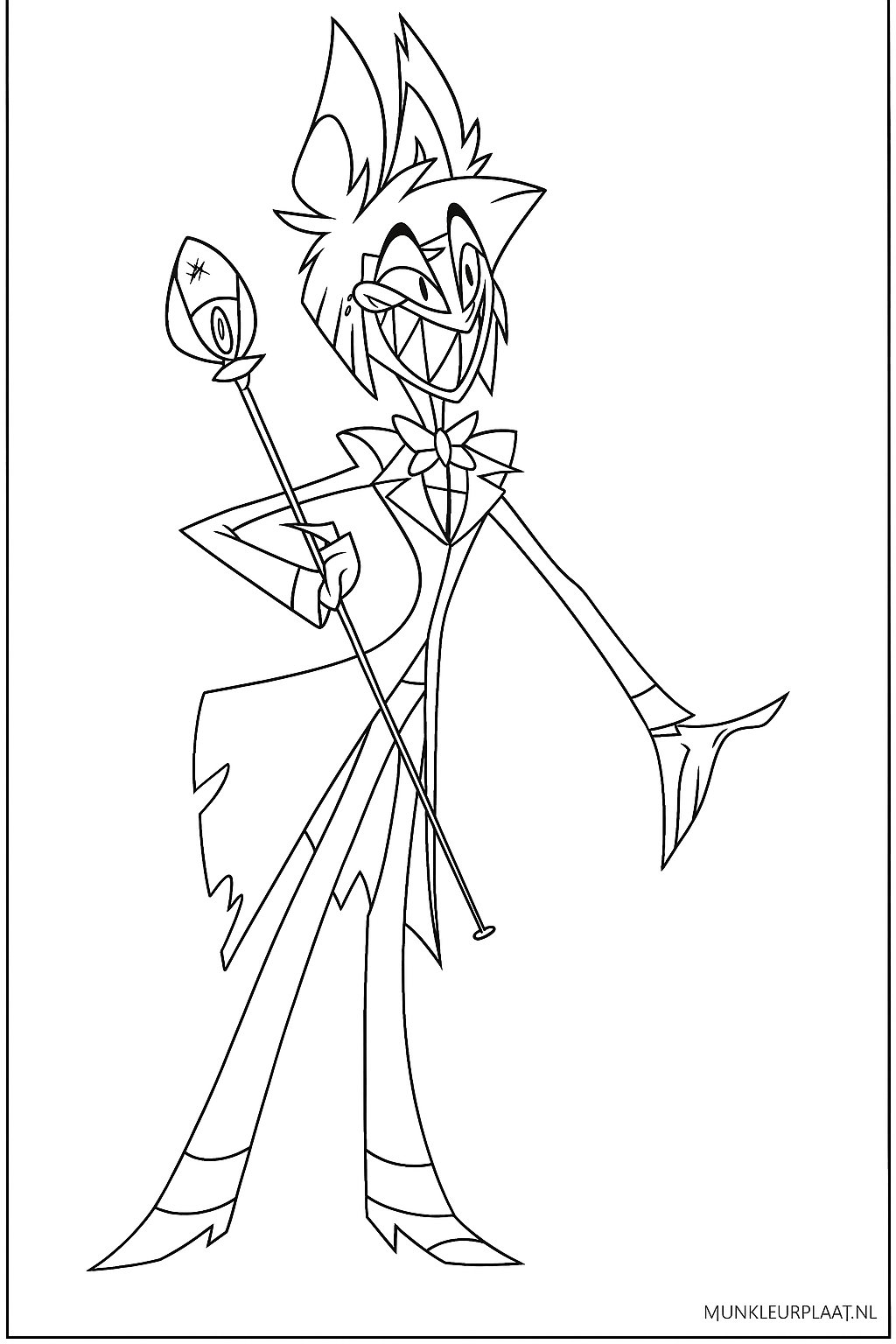 Hazbin Hotel Variant 1 coloring page for children