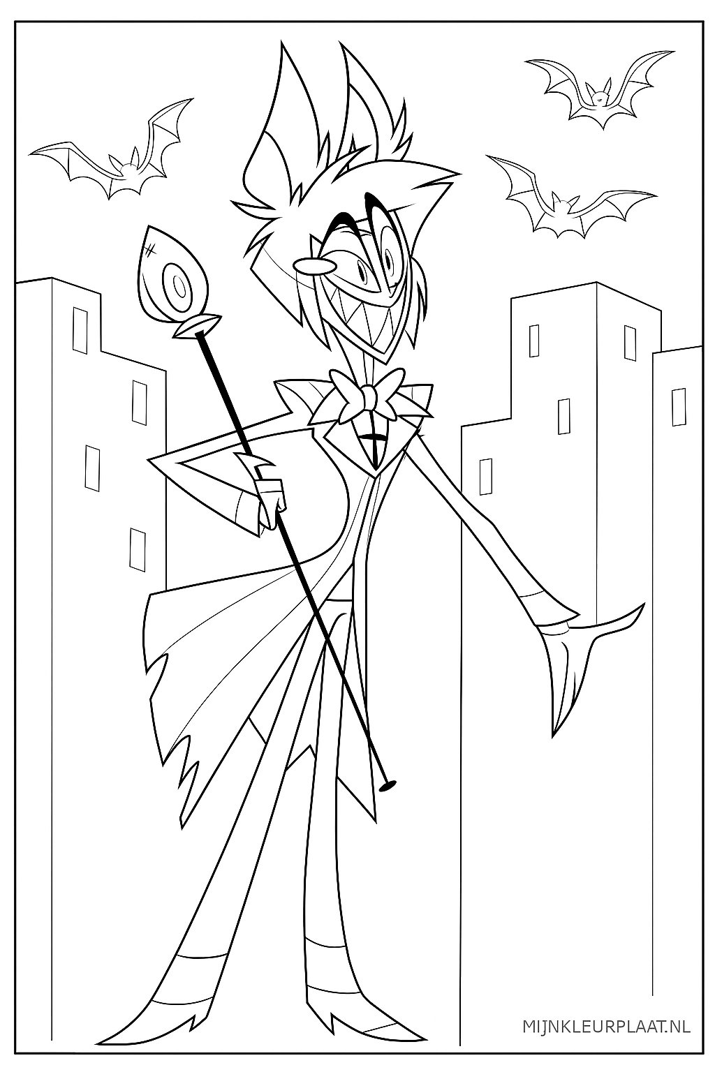 Hazbin Hotel Variant 2 coloring page for children