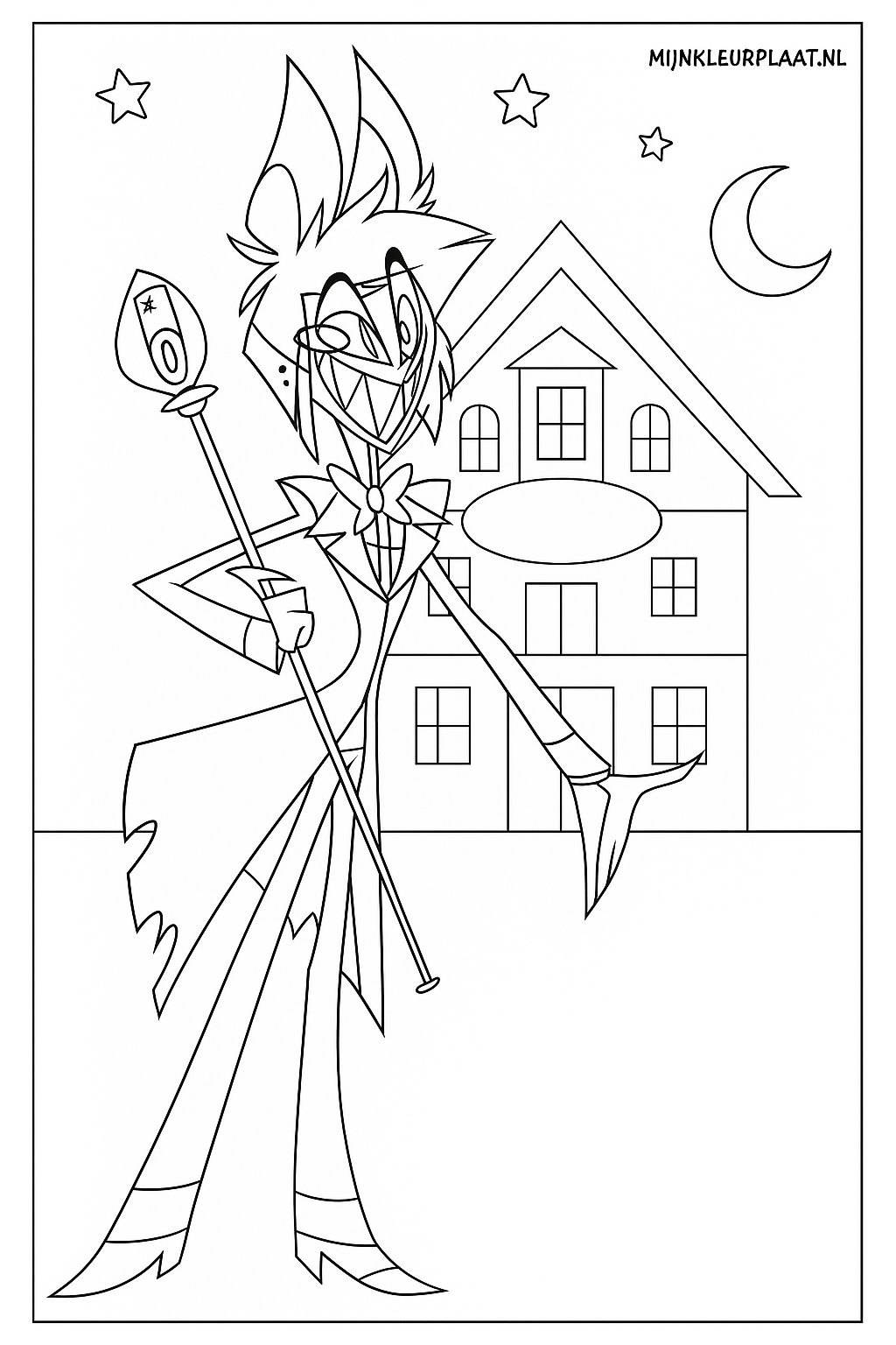 Hazbin Hotel Variant 3 coloring page for children