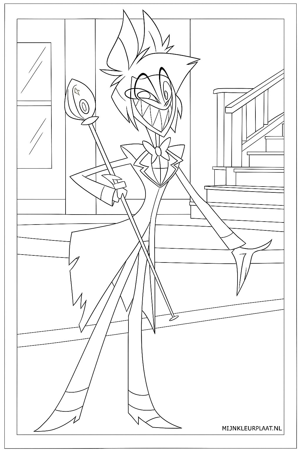 Hazbin Hotel Variant 4 coloring page for children