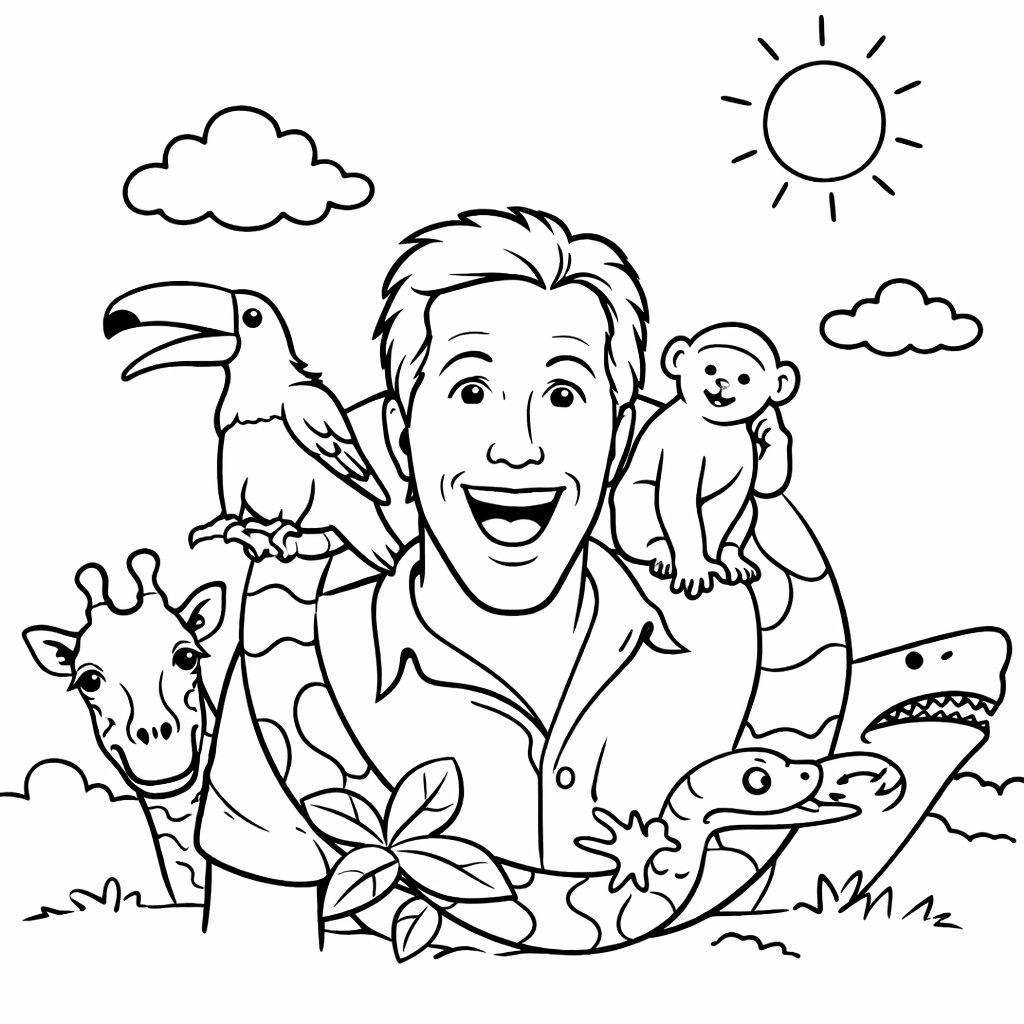 Freek Vonk coloring page line art