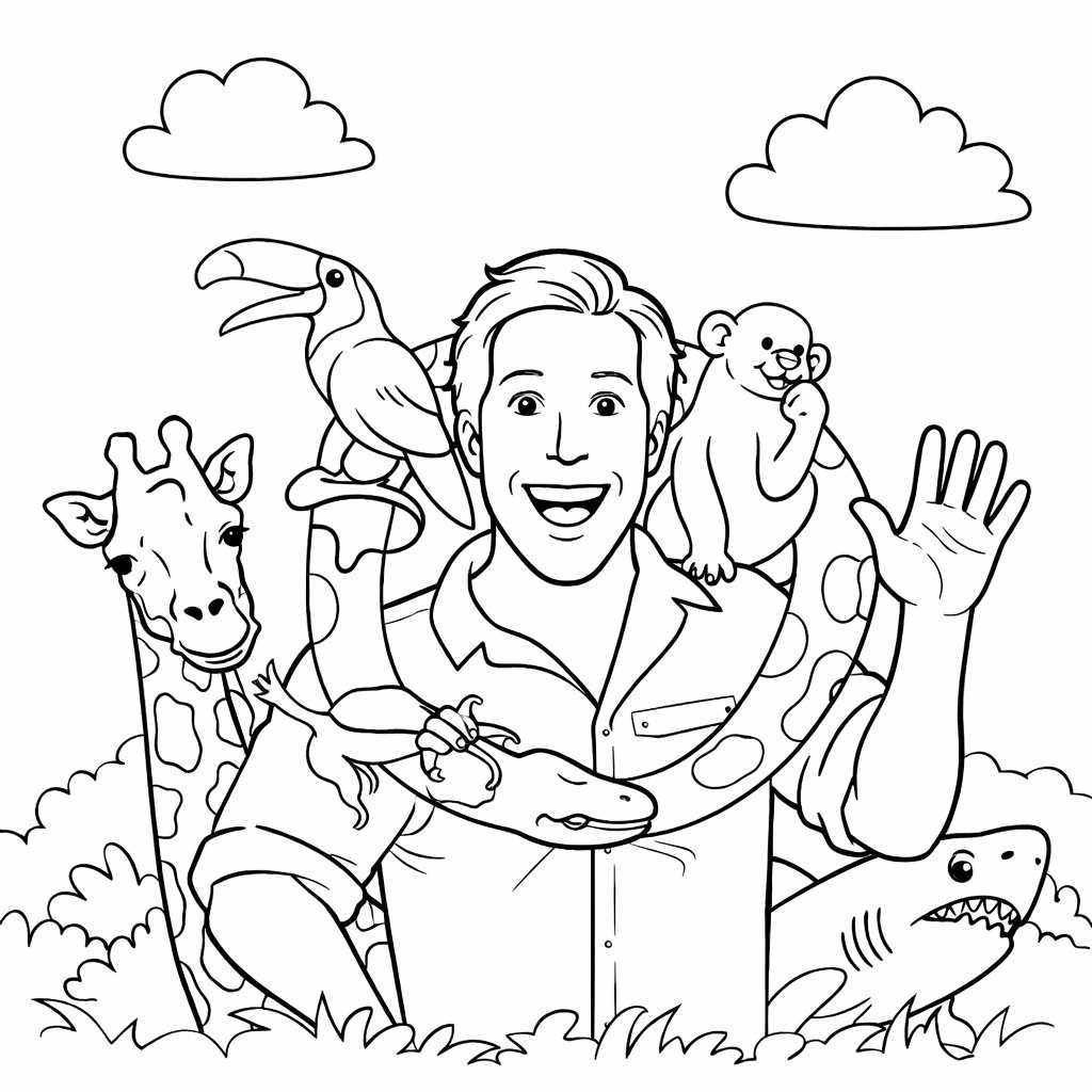 Freek Vonk coloring page line art