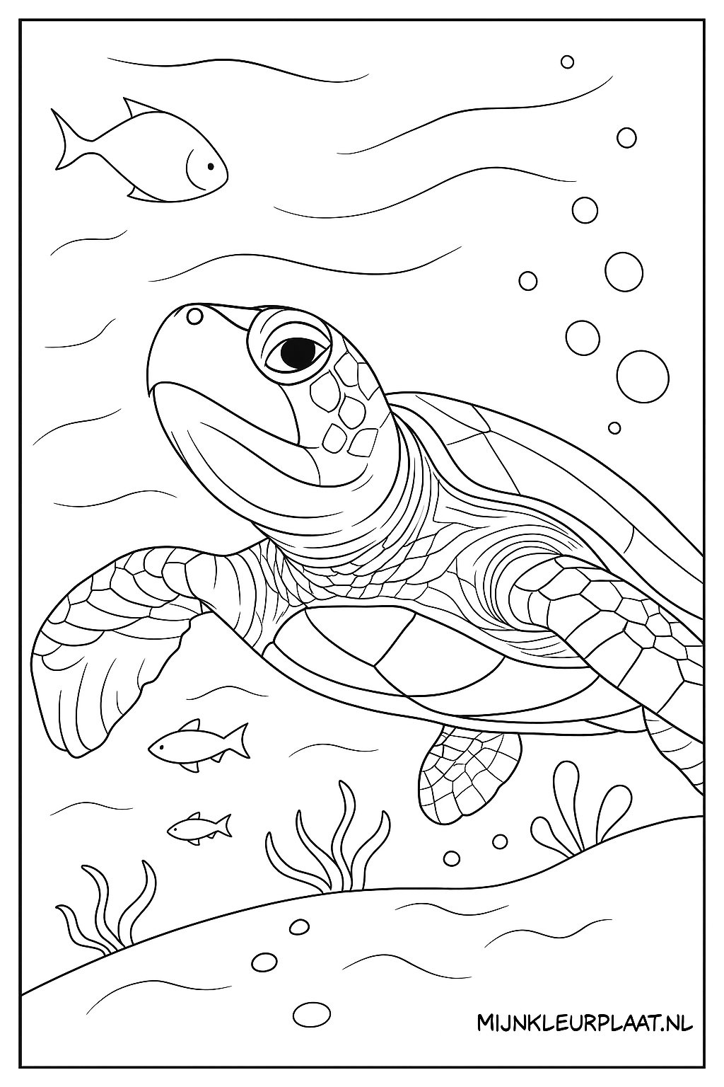 Zeedieren Variant 1 coloring page for children