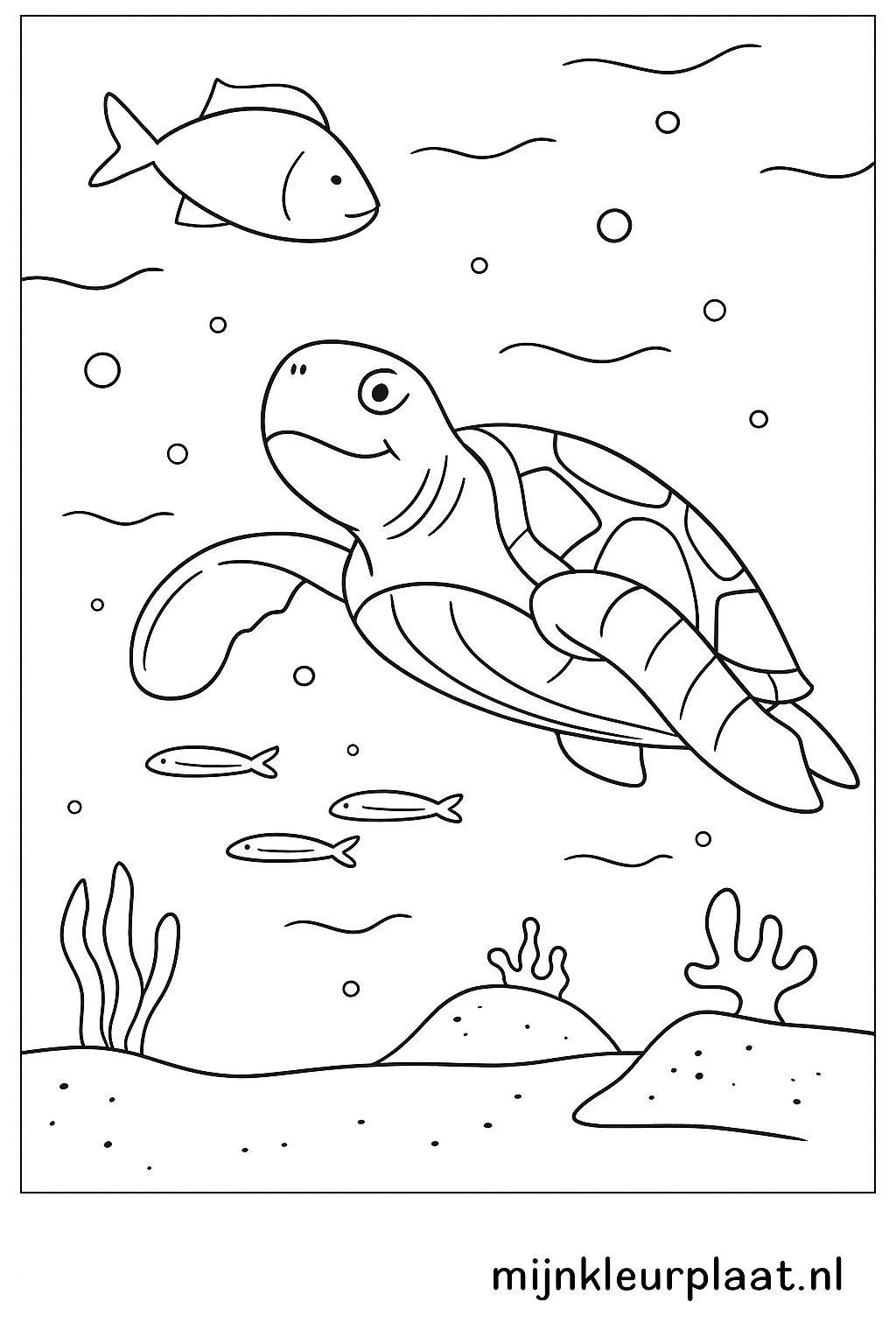 Zeedieren Variant 4 coloring page for children
