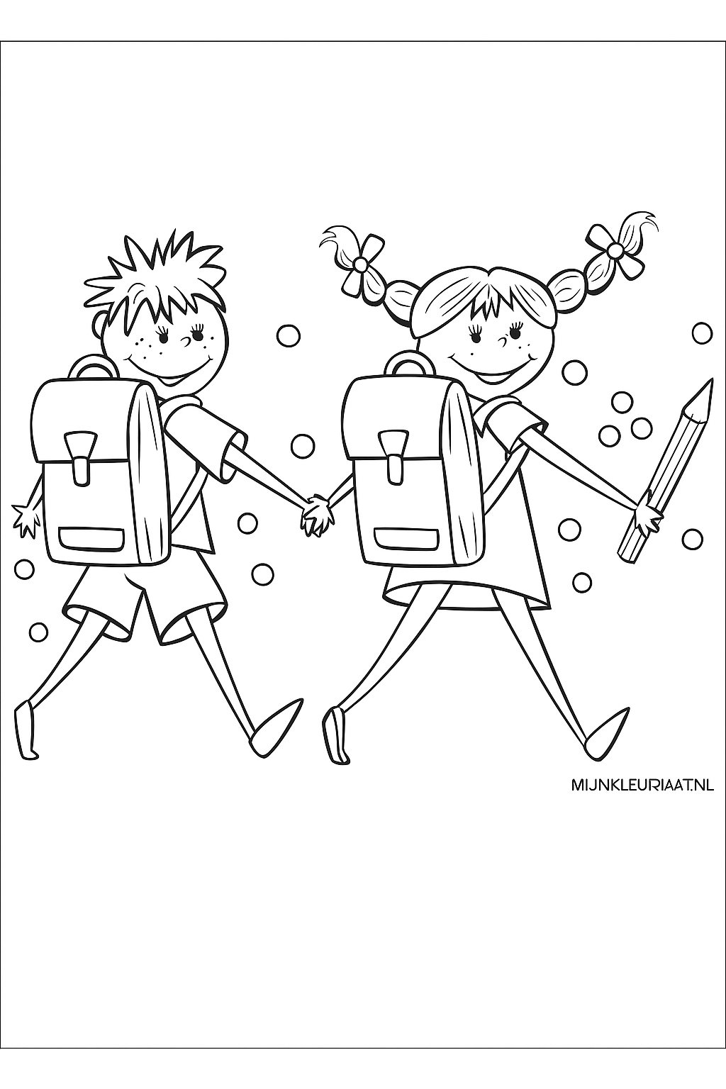 Back To School Variant 2 coloring page for children