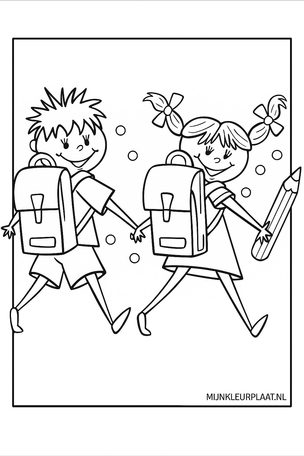 Back To School Variant 4 coloring page for children