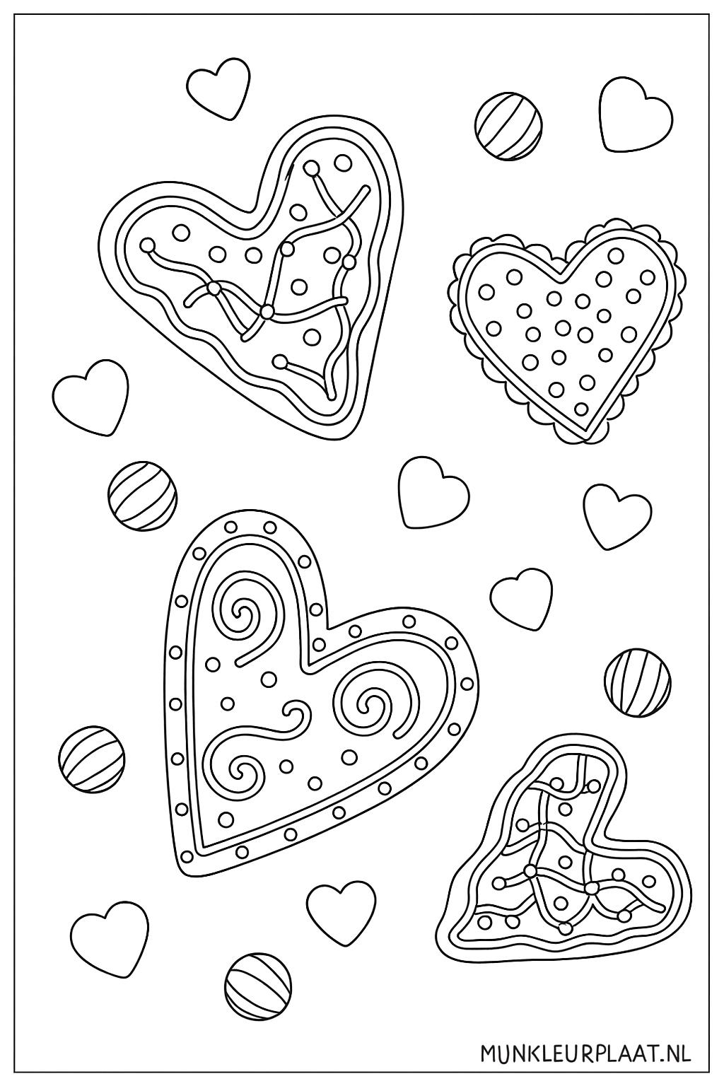 Valentijnsdag Variant 3 coloring page for children