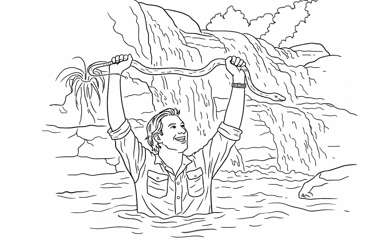 Freek Vonk coloring page line art