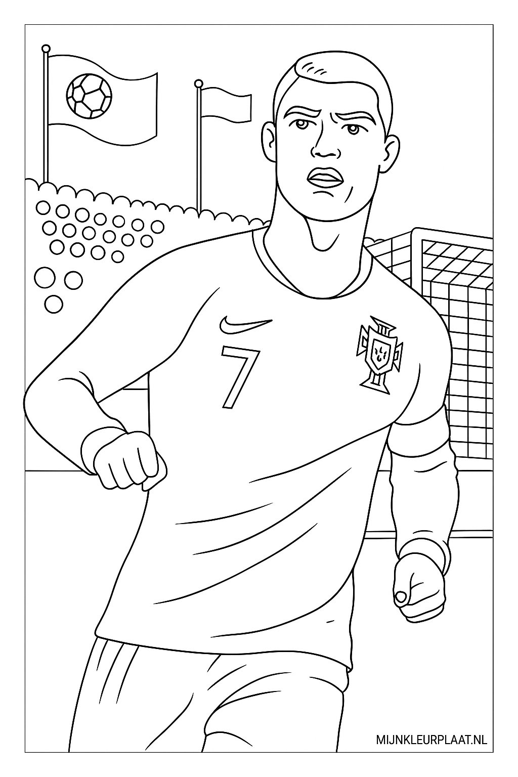 Ronaldo Variant 1 coloring page for children