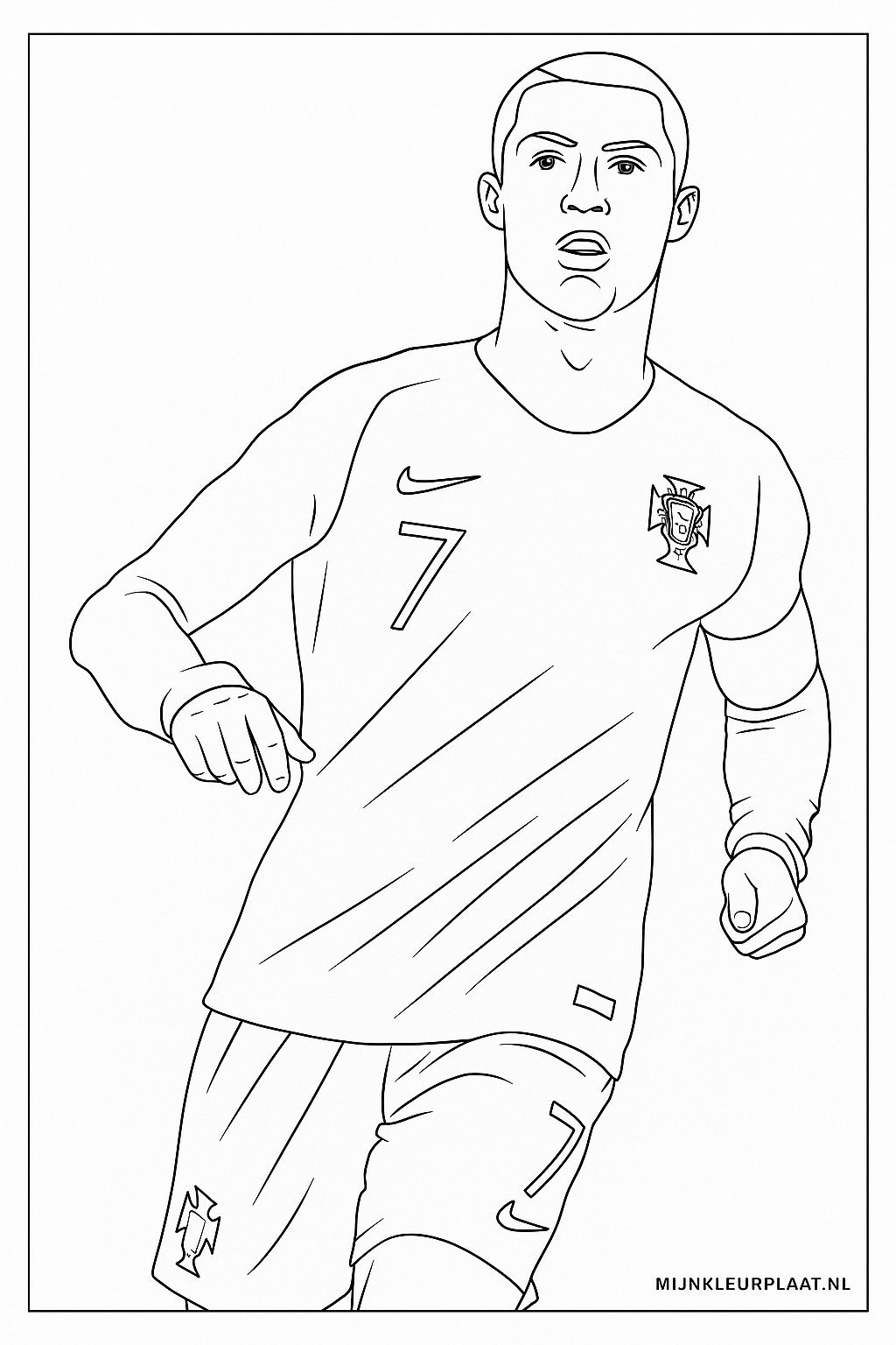 Ronaldo Variant 2 coloring page for children