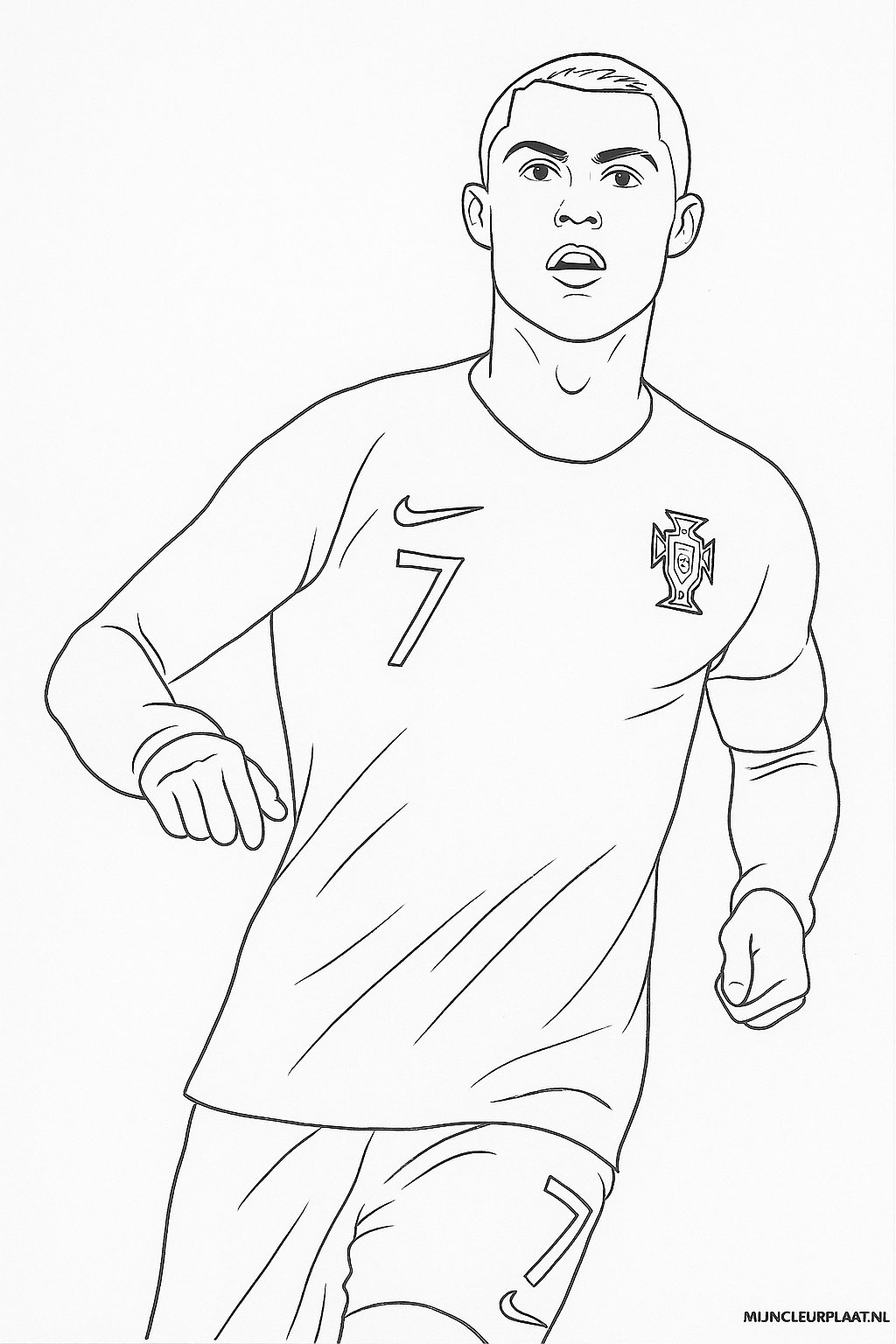 Ronaldo Variant 3 coloring page for children