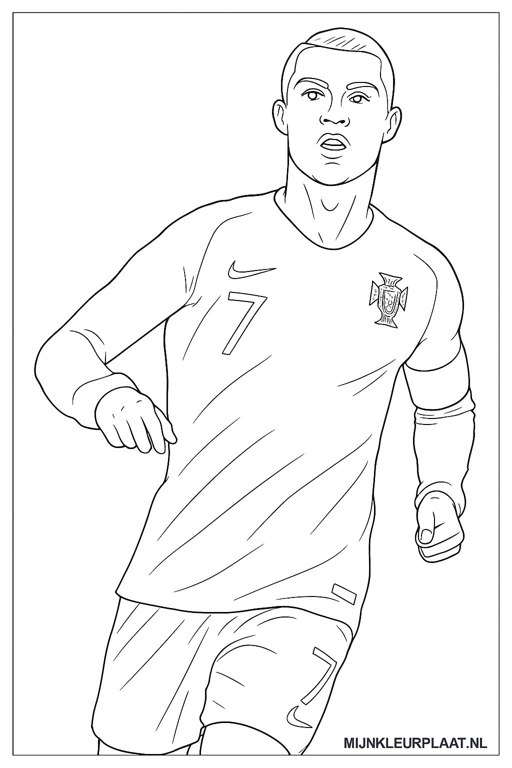 Ronaldo Variant 4 coloring page for children