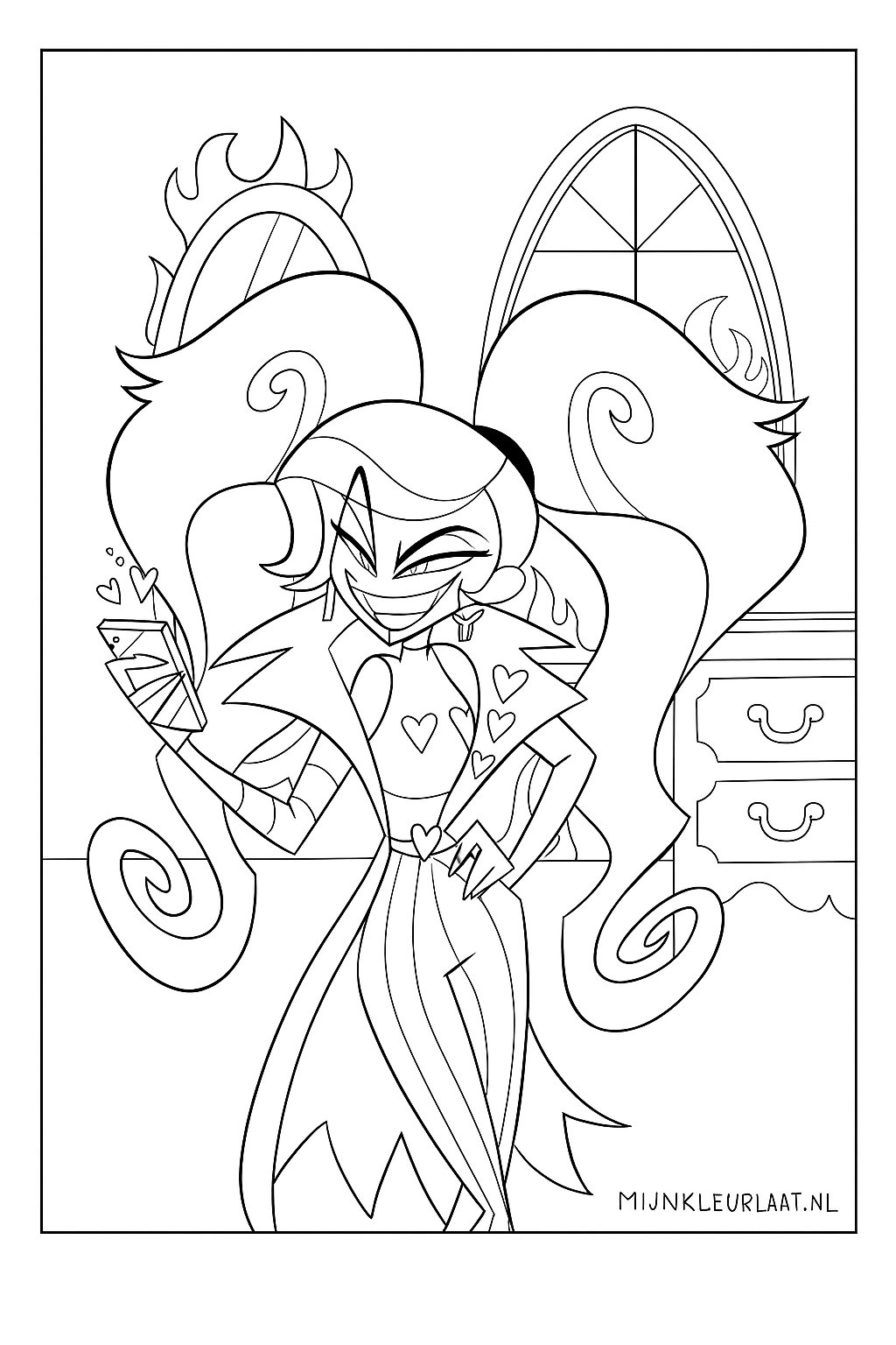 Hazbin Hotel Variant 3 coloring page for children