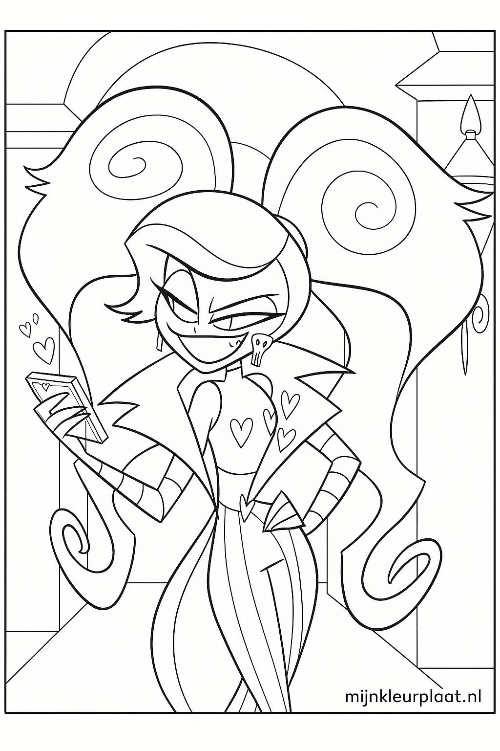 Hazbin Hotel Variant 4 coloring page for children