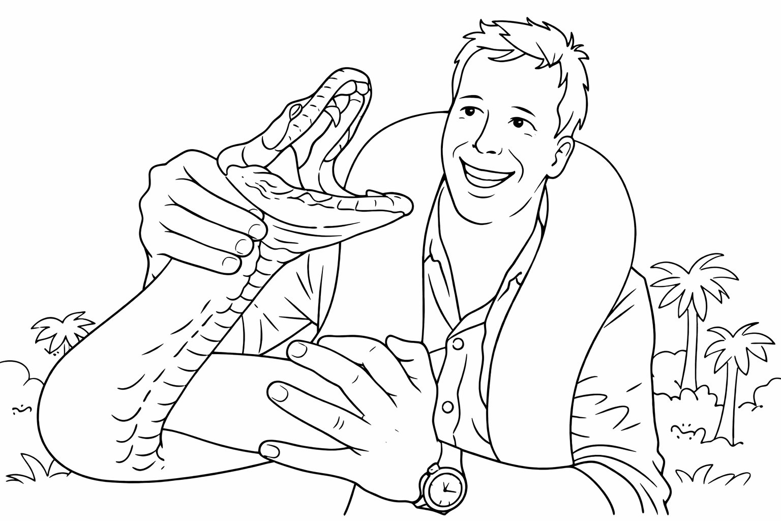 freek vonk coloring page line art