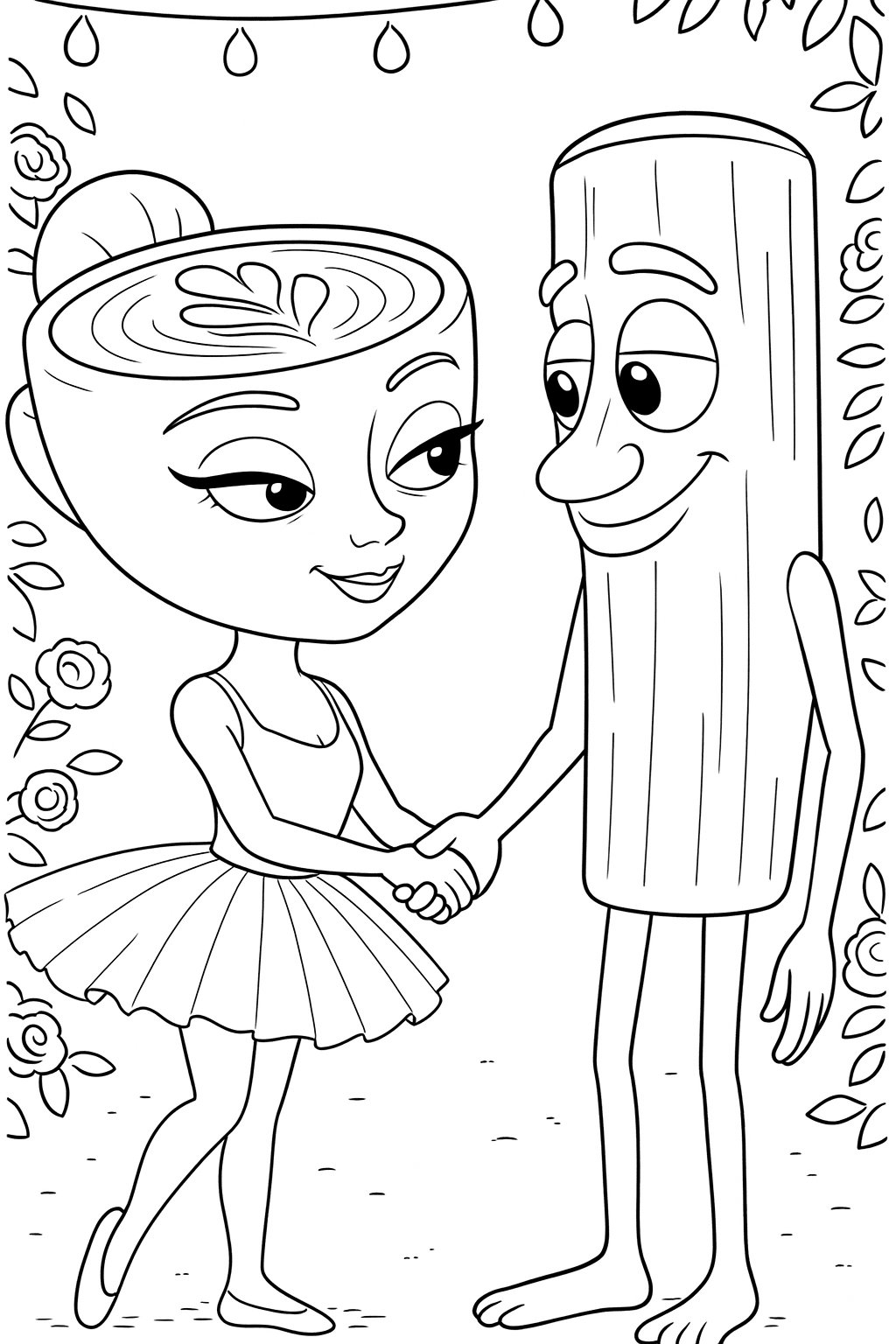 Ballerina Cappuccina Variant 1 coloring page for children