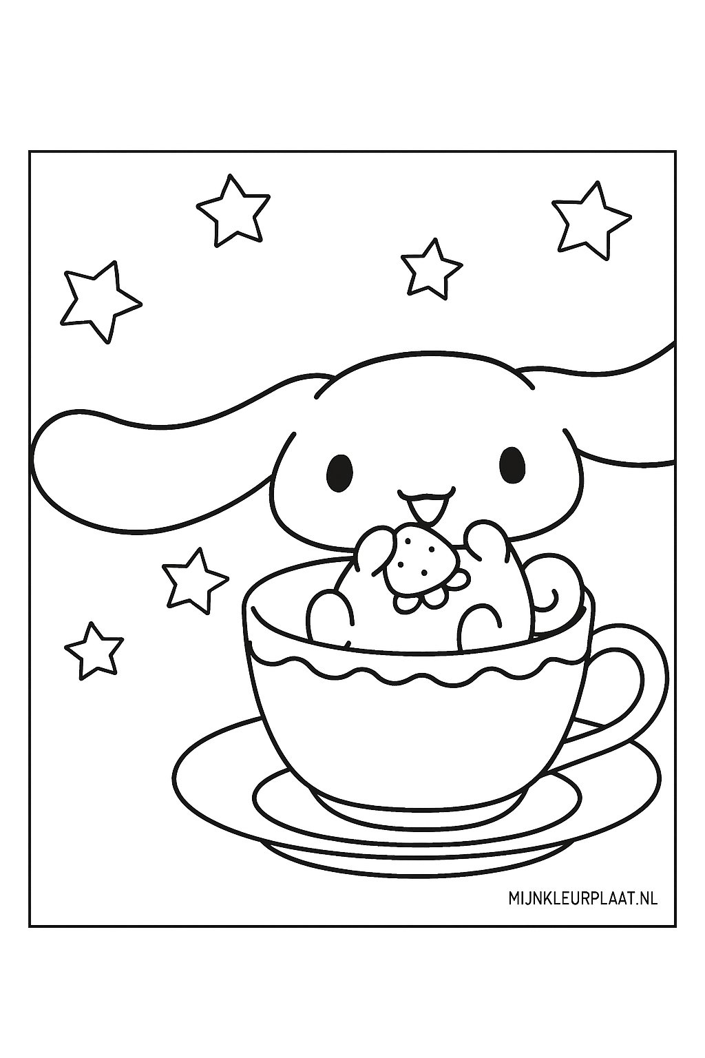 Cinnamoroll Variant 3 coloring page for children