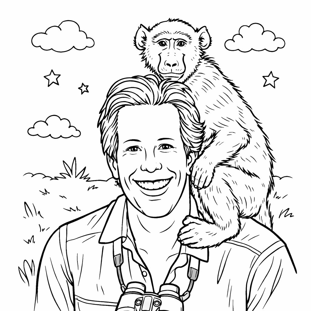 freek vonk coloring page line art