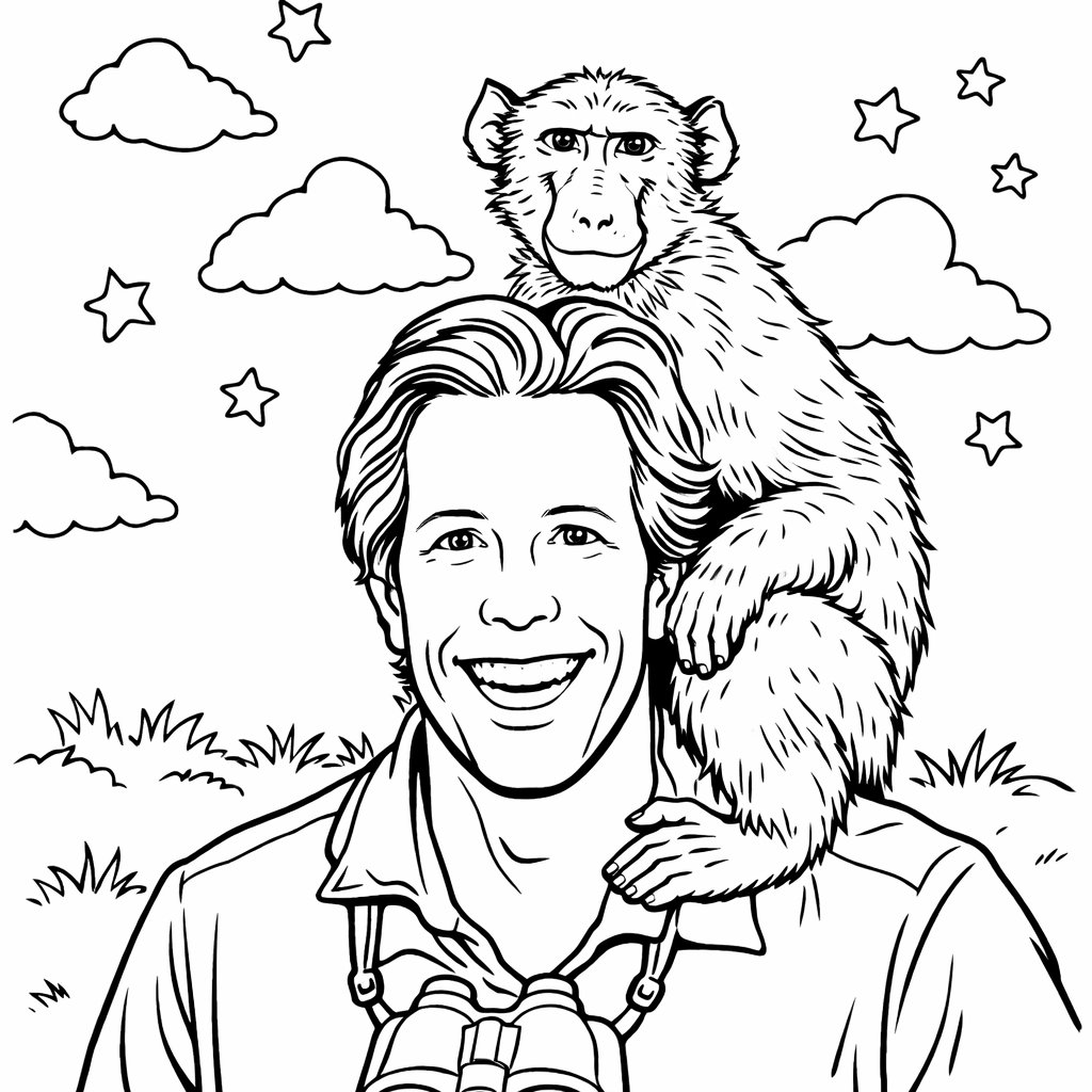 freek vonk coloring page line art