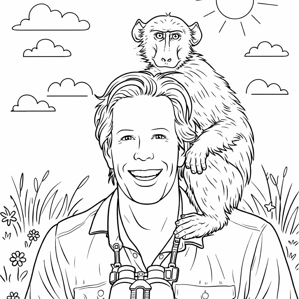 freek vonk coloring page line art