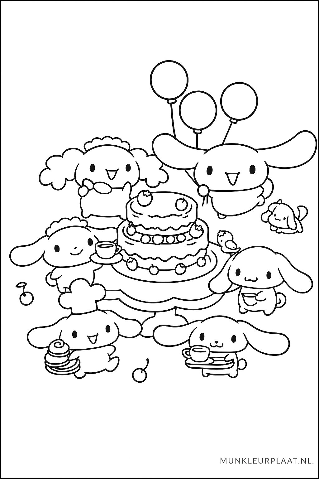 Cinnamoroll Variant 1 coloring page for children