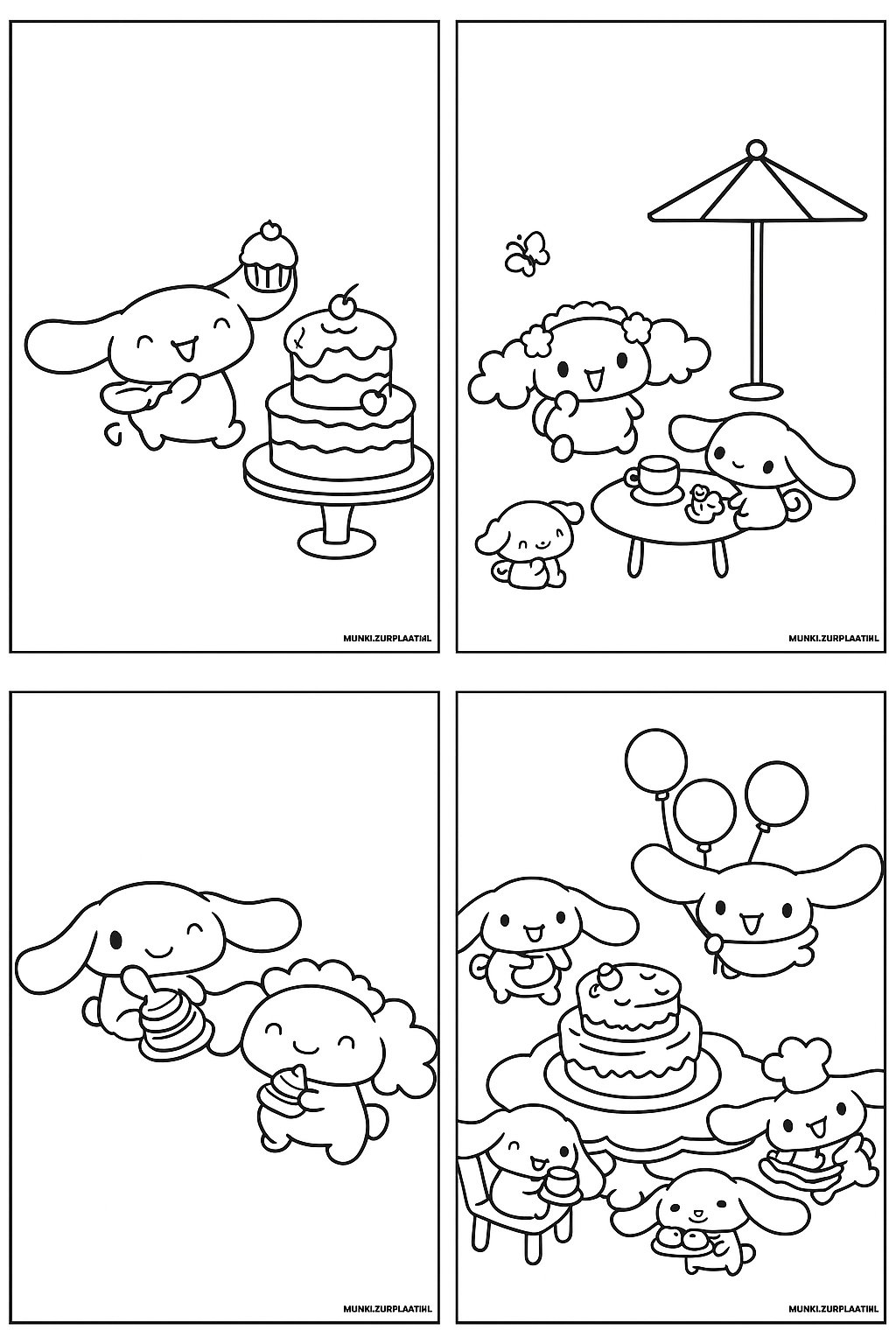 Cinnamoroll Variant 2 coloring page for children