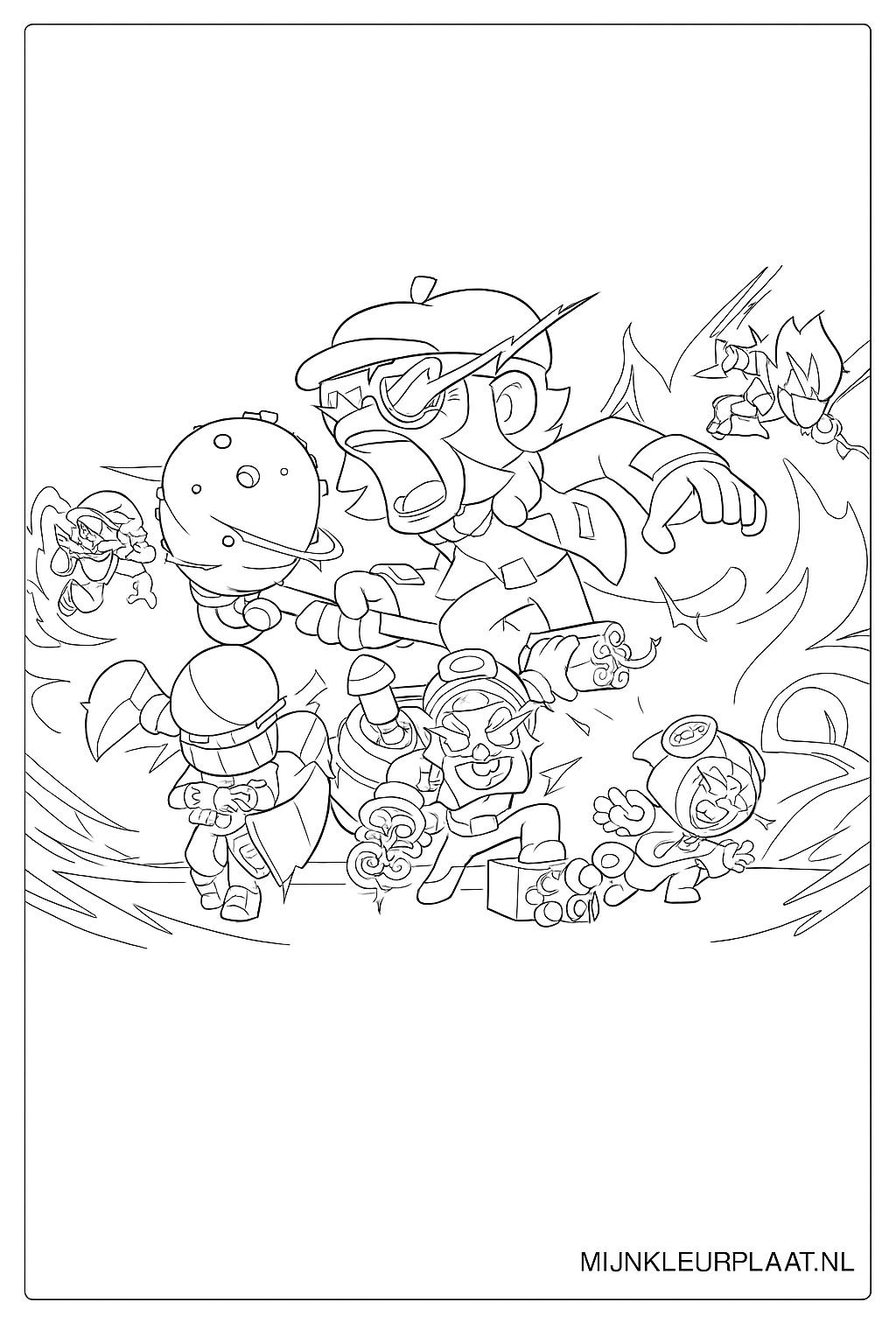 Brawl Stars Variant 1 coloring page for children