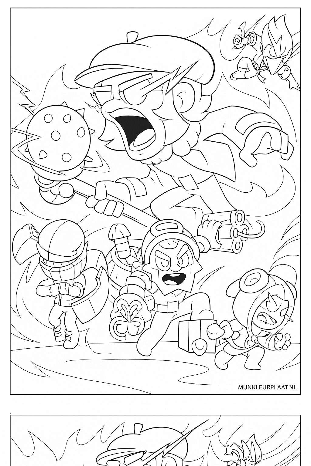 Brawl Stars Variant 3 coloring page for children