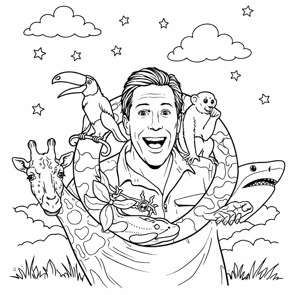 Freek Vonk coloring page line art