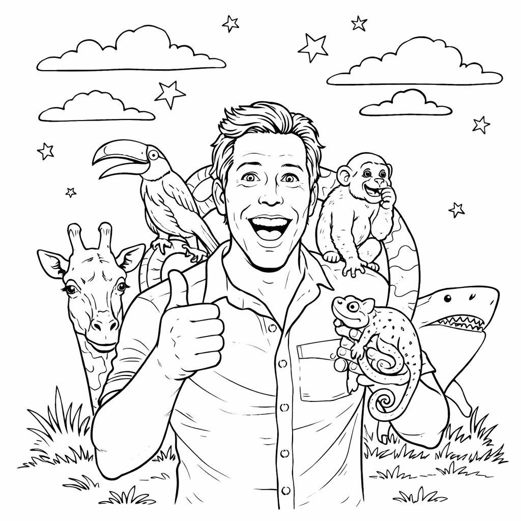 Freek Vonk coloring page line art