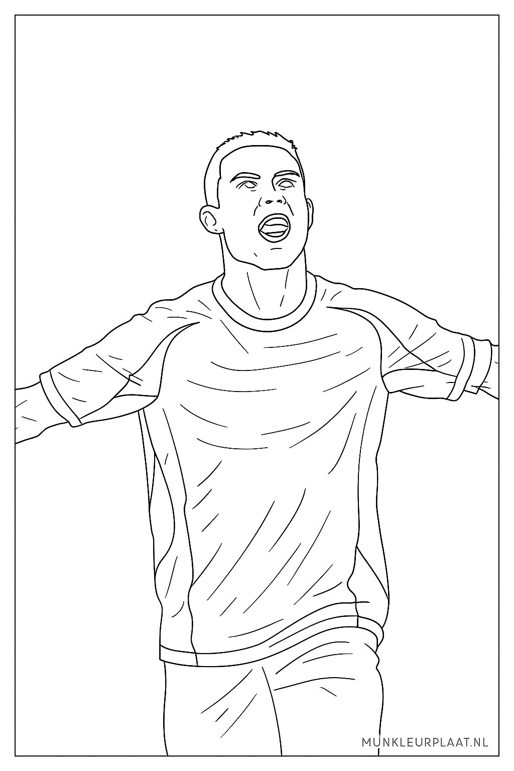 Ronaldo Variant 1 coloring page for children
