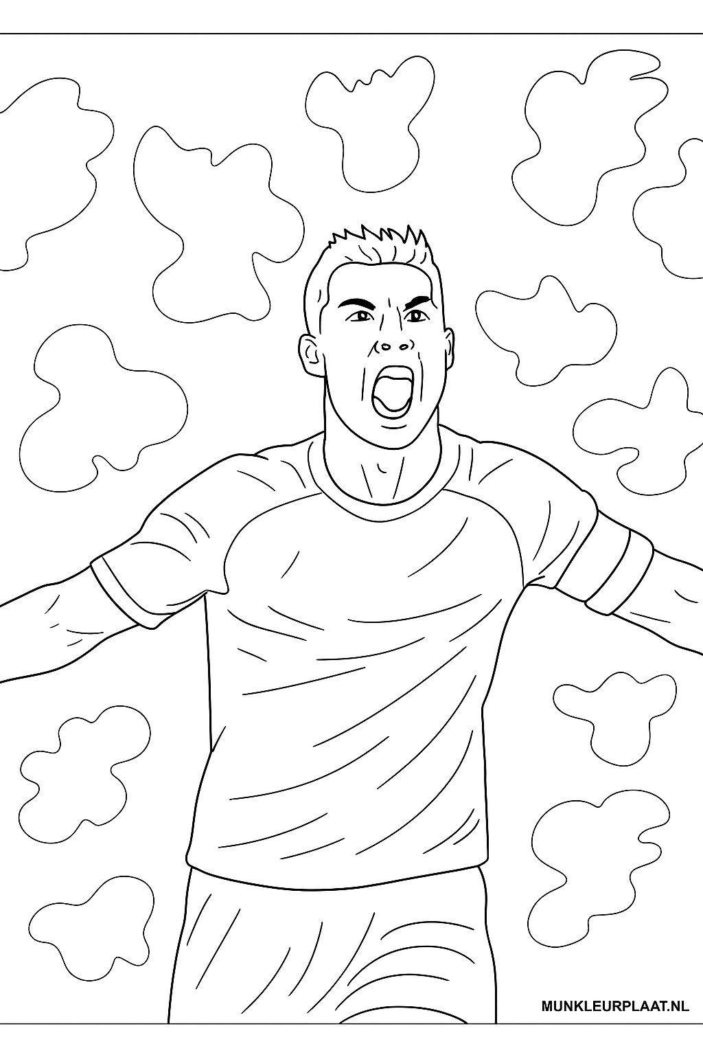 Ronaldo Variant 2 coloring page for children