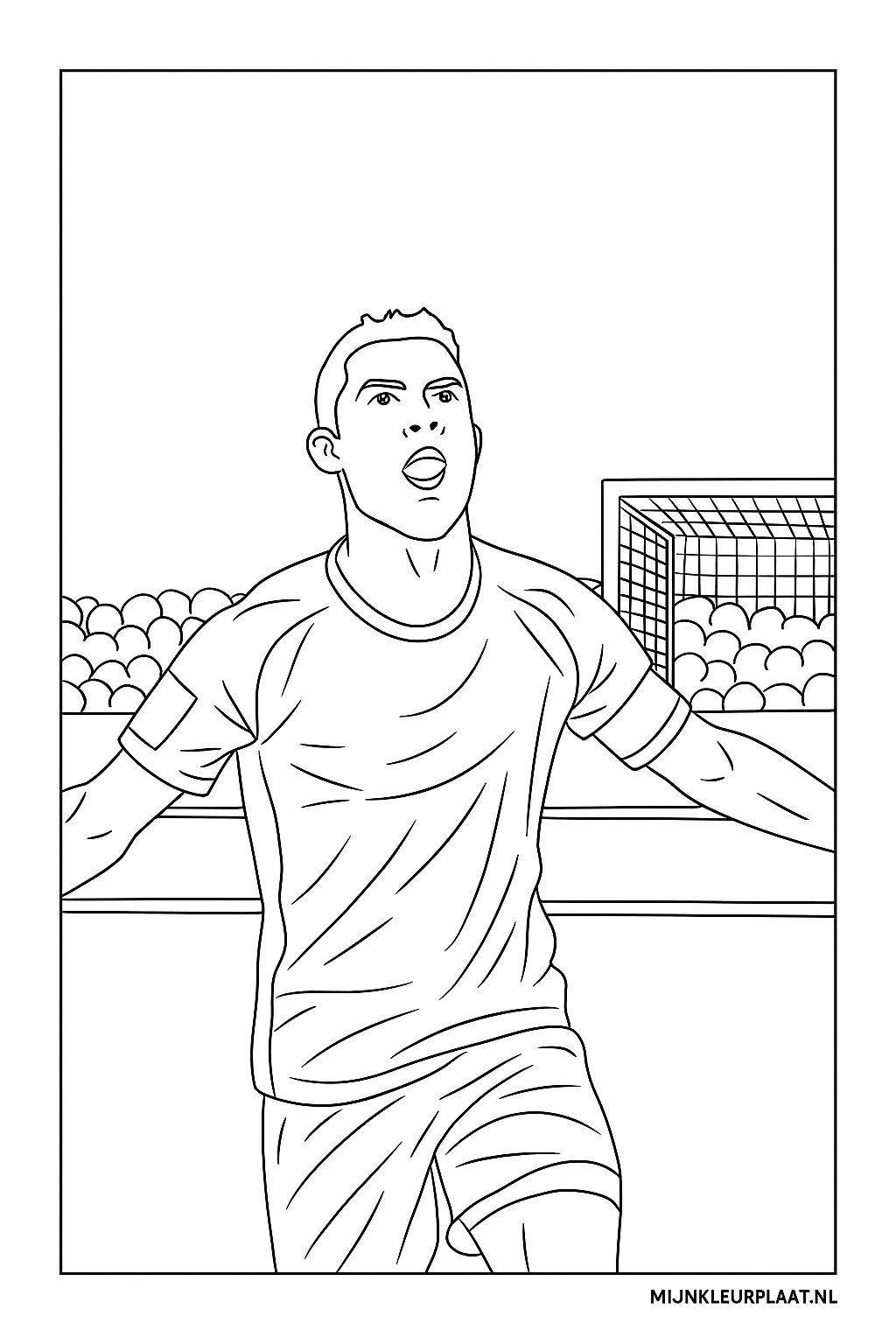 Ronaldo Variant 3 coloring page for children