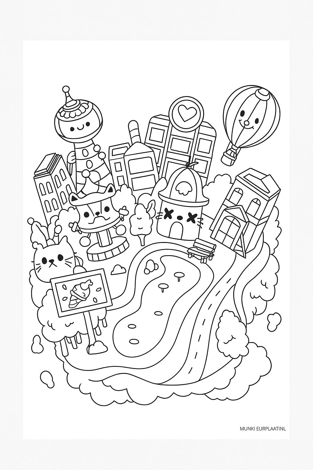 Toca Boca Variant 1 coloring page for children
