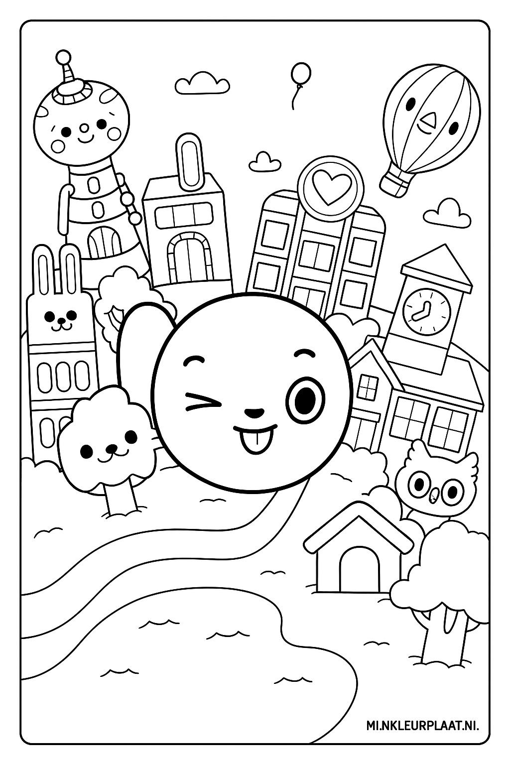 Toca Boca Variant 4 coloring page for children