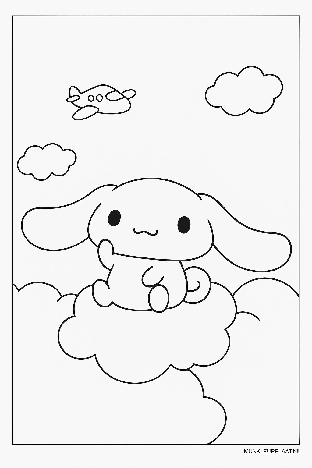 Cinnamoroll Variant 3 coloring page for children