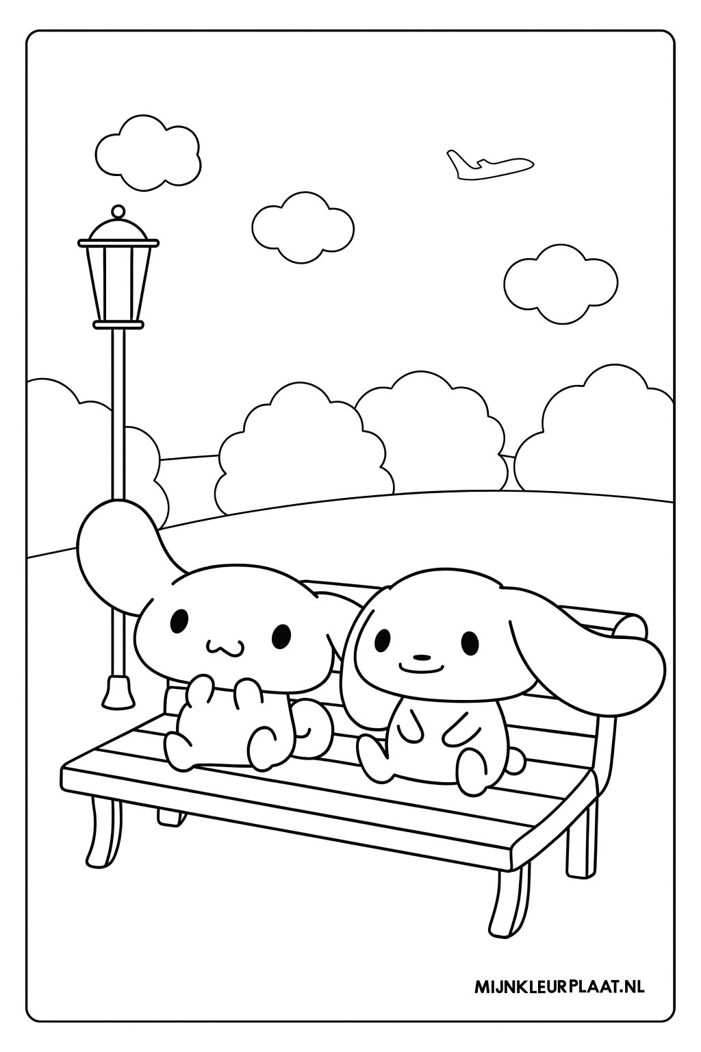Cinnamoroll Variant 4 coloring page for children