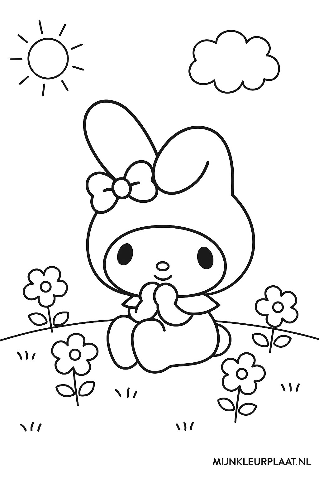 My Melody Variant 4 coloring page for children