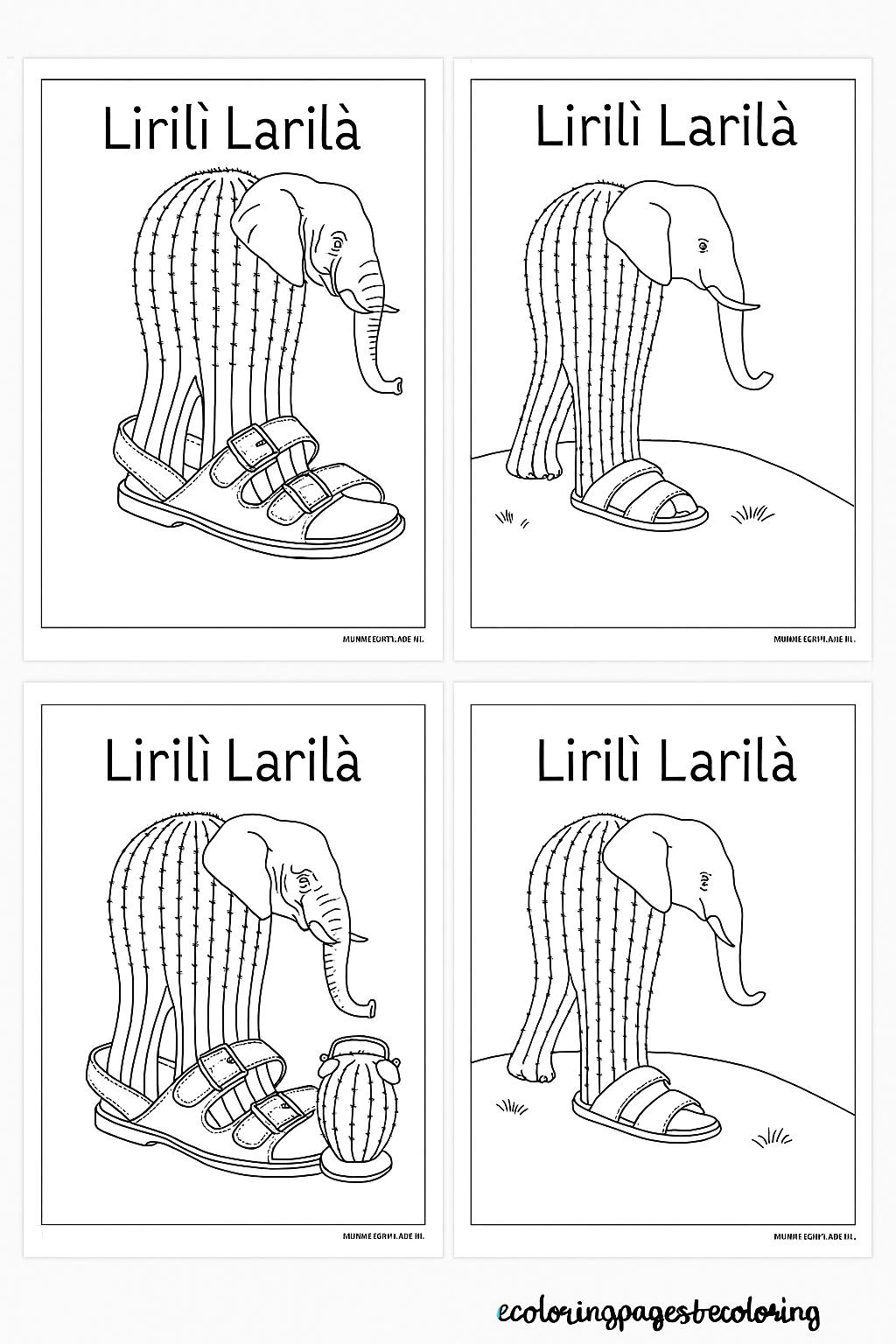 Lirili Larila Variant 4 coloring page for children