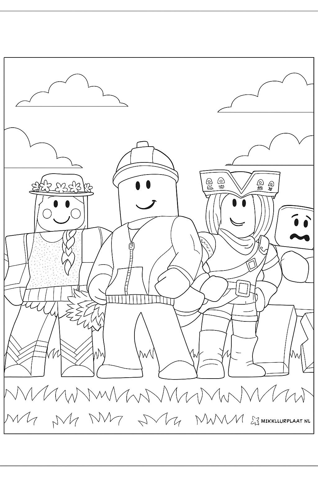 Roblox Variant 2 coloring page for children