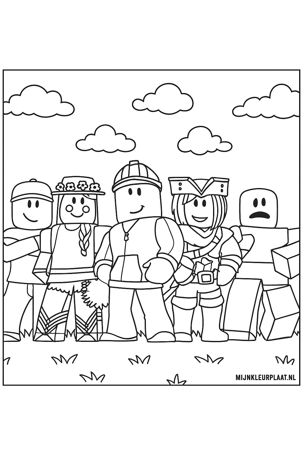 Roblox Variant 4 coloring page for children