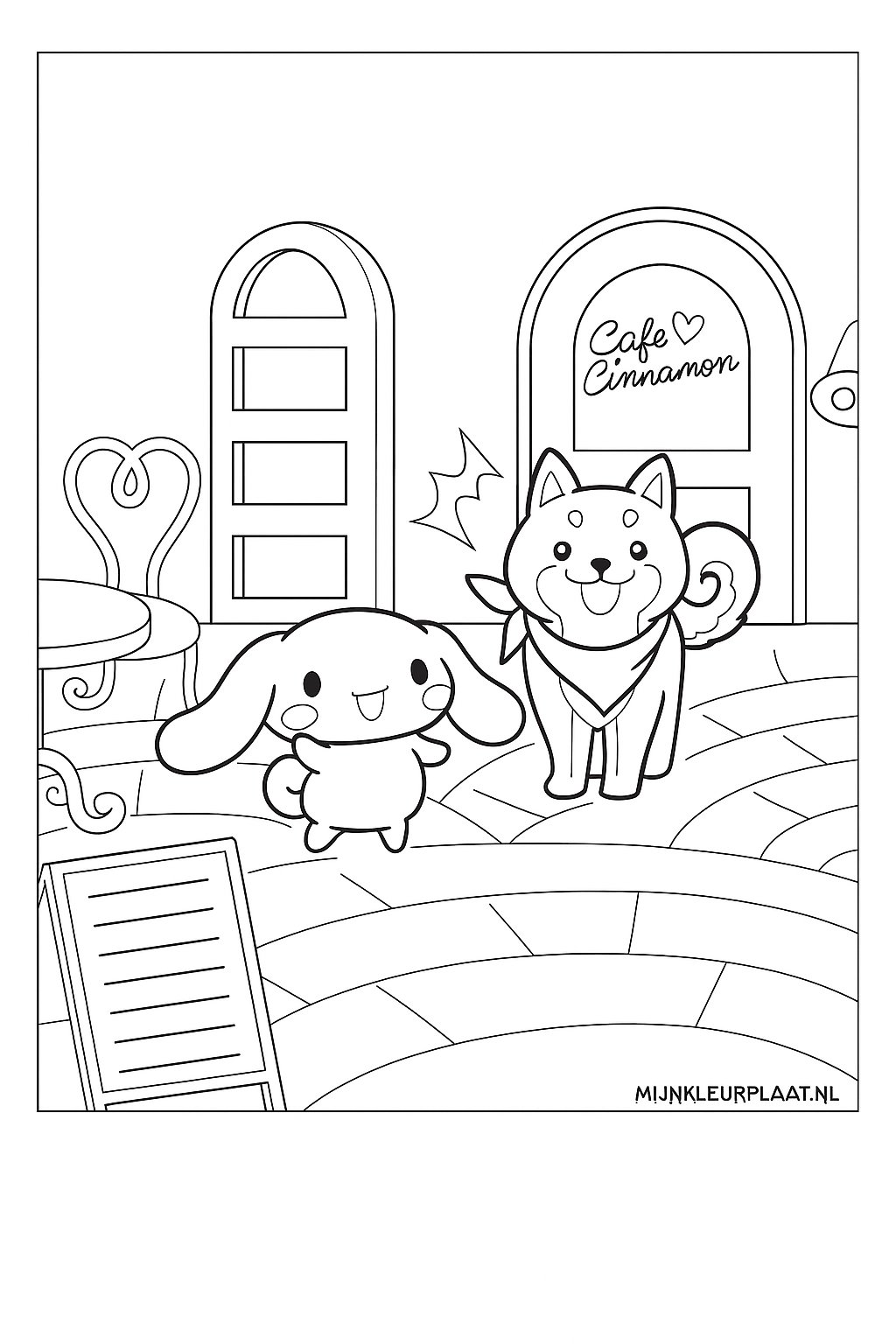 Cinnamoroll Variant 4 coloring page for children