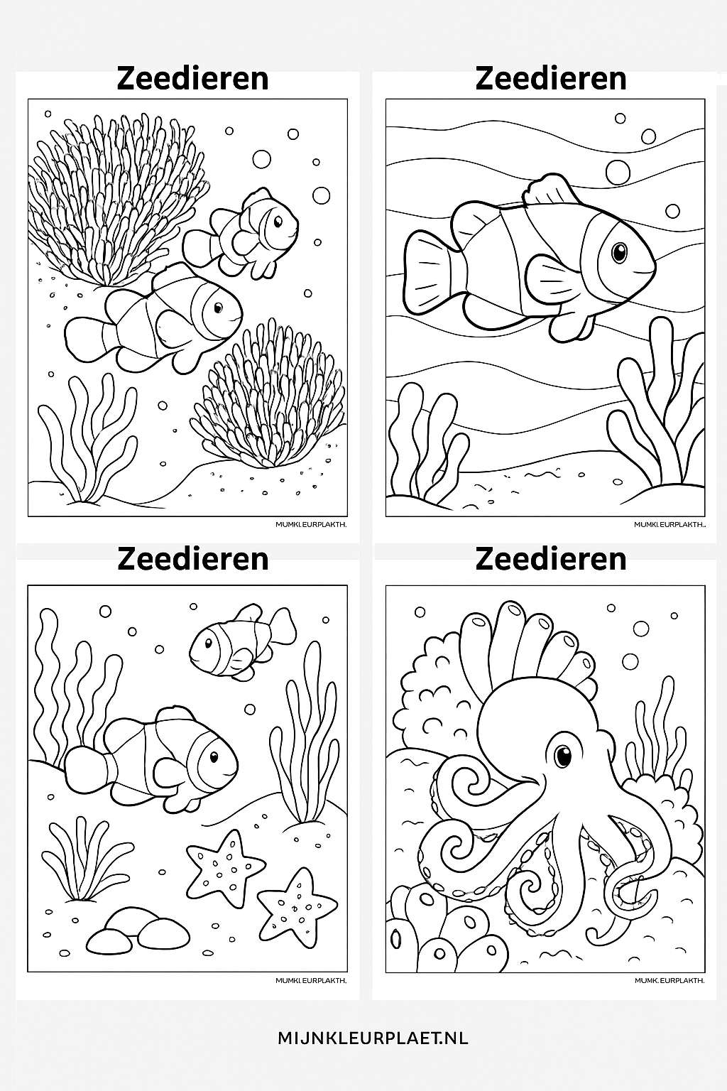 Zeedieren Variant 3 coloring page for children
