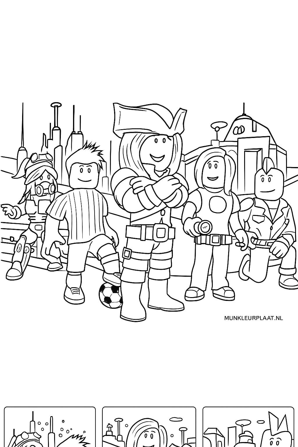 Roblox Variant 1 coloring page for children